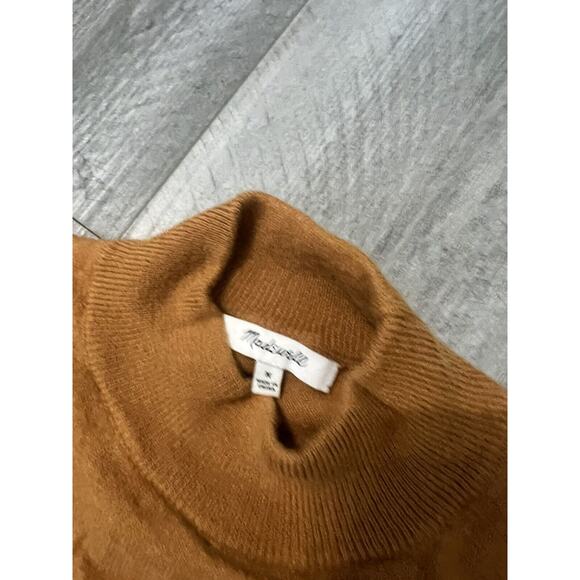 Madewell Colorblock Ashbury Mockneck Sweater Wool Alpaca Size M - Picture 3 of 6